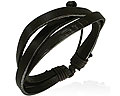 Svart l�derarmband.