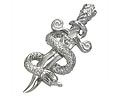 St�lh�nge. M�tt cirka 4x1,6 cm.