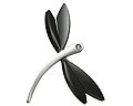 Fj�rilsh�nge i st�l med. M�tt cirka 2,7x1,8 cm.
