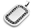 St�lbricka p� n�tet. M�tt cirka 42 x 27 mm.