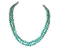 P�rlhalsband i odlade s�tvattenp�rlor. P�rlhalsbandet har knutar mellan p�rlorna. P�rlstorlek ca 7 mm.
