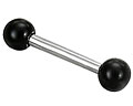 Smycke f�r piercing. Tjocklek cirka 1,2 mm, l�ngd cirka 8 mm.