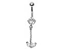 Navelpiercing. Tjocklek 1.6 mm, l�ngd 10 mm.