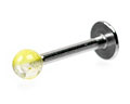 Labretpiercing i kirurgiskt st�l. Tjocklek 1.2 mm, l�ngd cirka 8 mm.