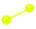 Piercingbarbell i akryl.