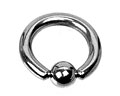 BCR-piercing. Kulstorlek 4 mm.