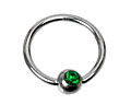 Piercingring. Kulstorlek 4 mm.