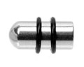�ronpiercing. Total l�ngd cirka 18 mm.