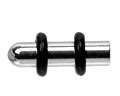 Öronpiercing. Total längd cirka 16 mm.