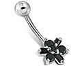 Piercing för navel. Genomstickare cirka 1,6 mm.