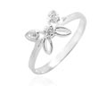 Ring i sterling silver med cz-stenar.