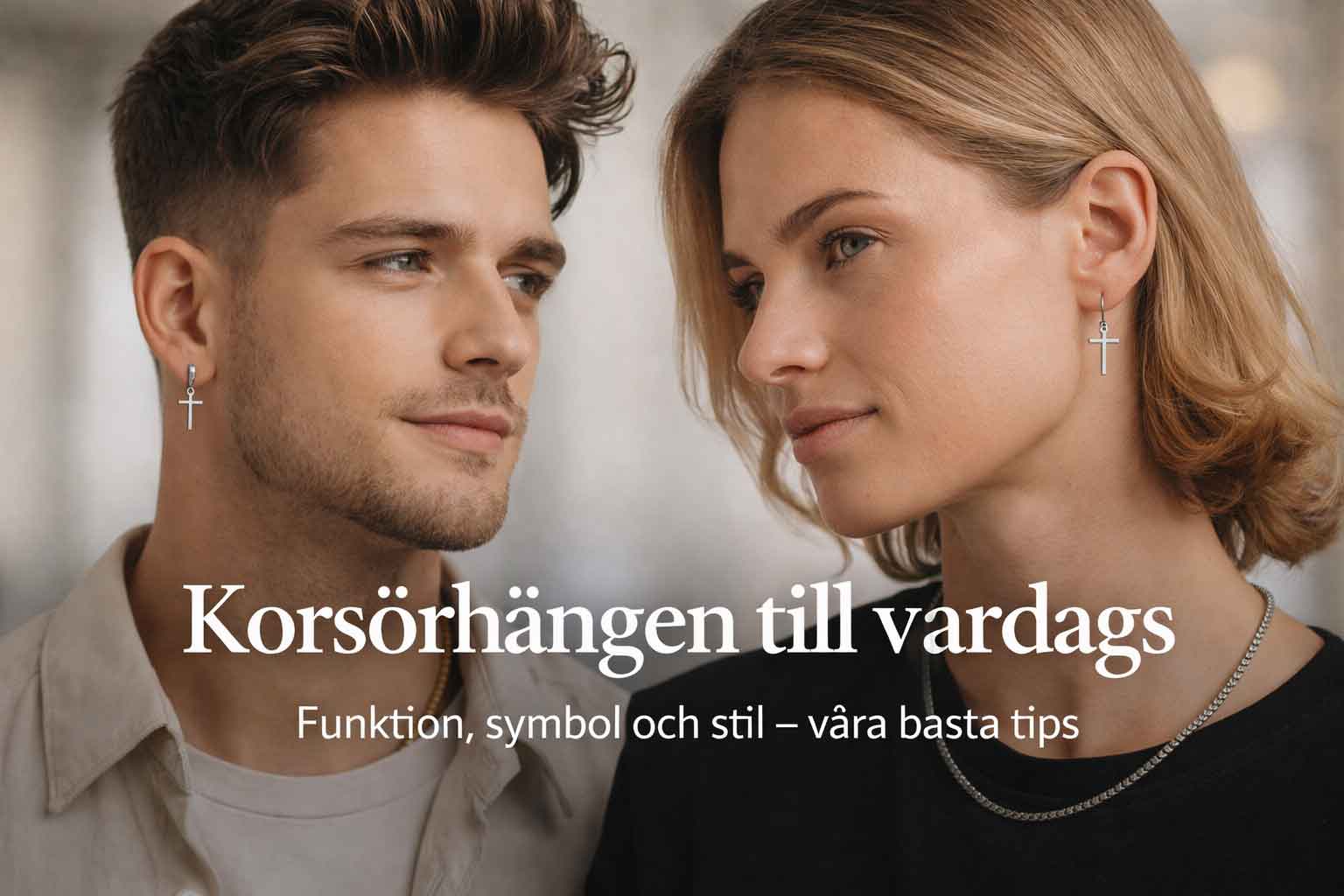 Så bär du korsörhängen till vardags