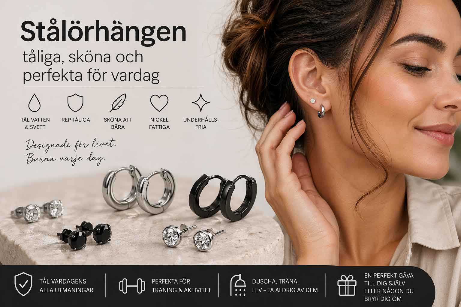 Stålörhängen - tåliga, sköna och perfekta för vardag