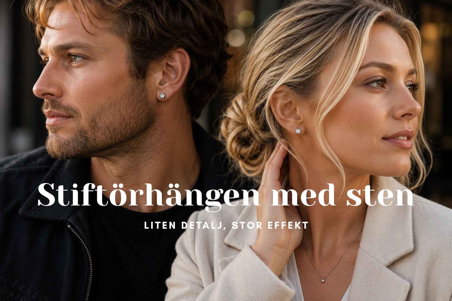 Stiftörhängen med sten - liten detalj, stor effekt