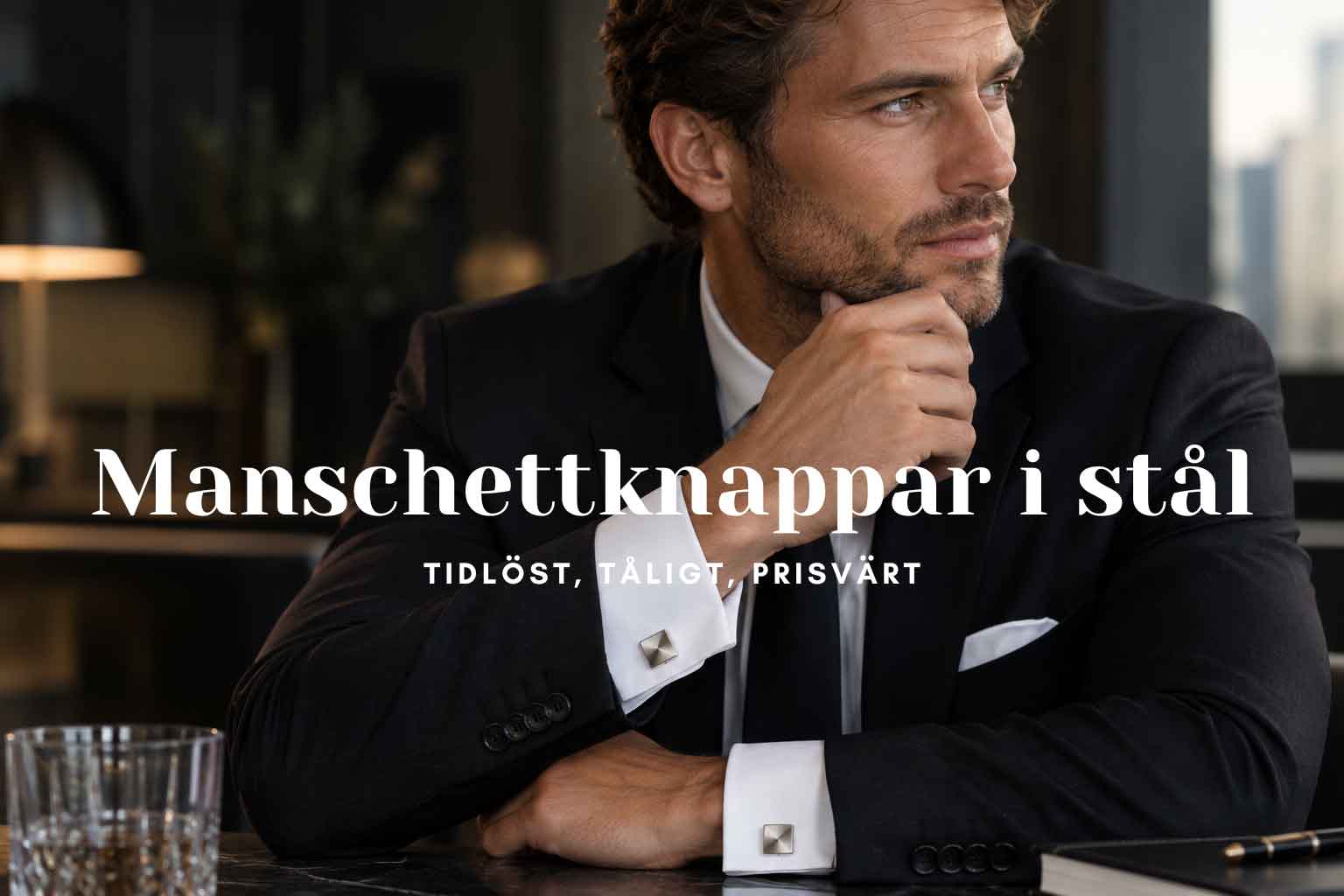 Manschettknappar i stål - tidlöst, tåligt, prisvärt