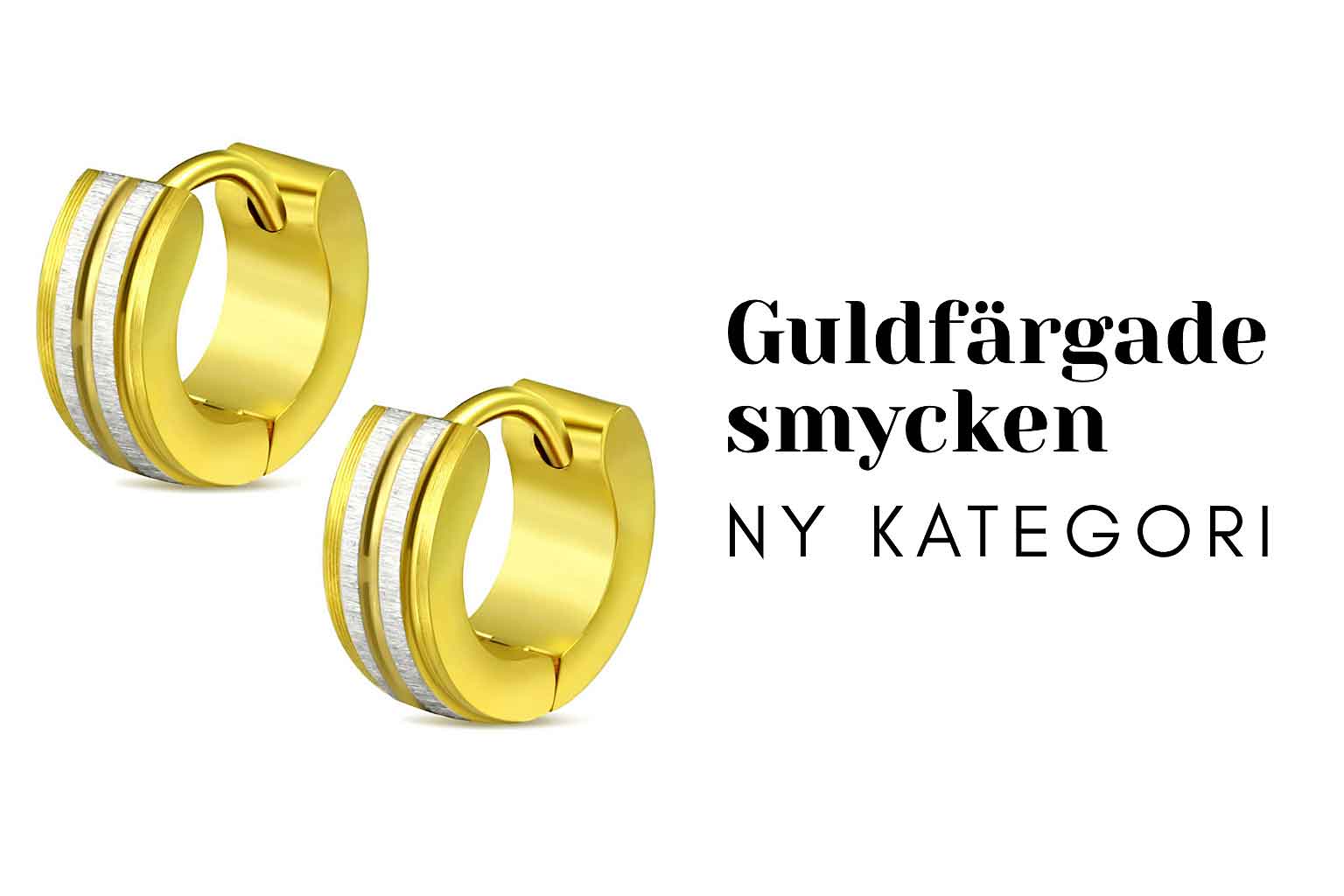 Guldf�rgade smycken