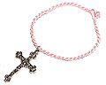 Armband med kors online. LÃ¤ngd 16-17 cm.