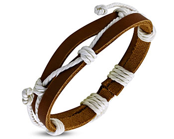 Läderarmband.