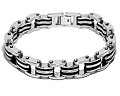 Armband i stål. Bredd cirka 14 mm.