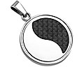 Yin-Yang hänge. Diameter cirka 2.6 cm.
