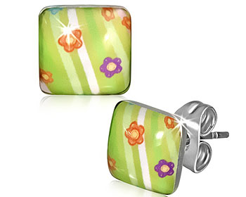 Fyrkantiga-örhängen