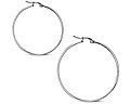 Stora kreolörhängen i stål. Diameter cirka 54 mm.