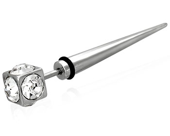 Smycke till piercing. Smycket är gjort i 316L, kirurgiskt stål. Tjocklek ca 1,2 mm. Längd ca 5 mm.