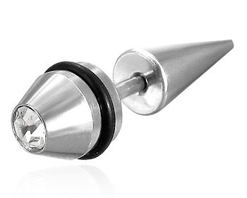 Smycke för piercing. Smycket har cz-sten och är gjort i 316L stål. Tjocklek ca 1,2 mm. Längd ca 5 mm. Totallängd cirka 24 mm.