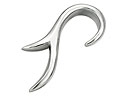 Piercingsmycke i kirurgiskt stål. Tjocklek ca 2-5 mm. Längd ca 28 mm.