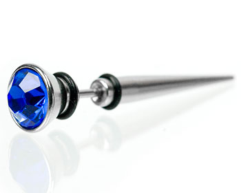 Fake piercing i kirurgiskt stål. Mått 1.2x5 mm. Totallängd cirka 40 mm.