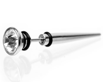 Öronpiercing. Mått cirka 1.2x5 mm. Totallängd cirka 40 mm.