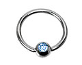 Piercing. Kulstorlek 4 mm.