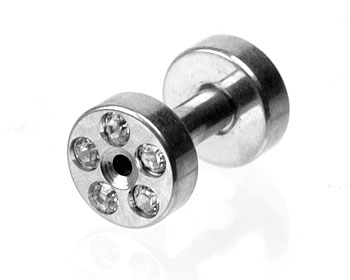 Tunnelpiercing. 2 mm.