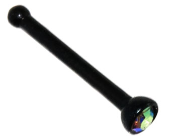 Piercing till näsa.