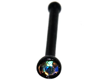 Piercing till näsa.